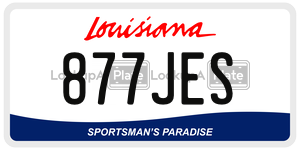 877JES  license plate in LA