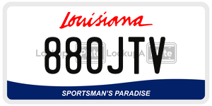 880JTV  license plate in LA