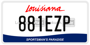 881EZP  license plate in LA