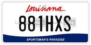 881HXS  license plate in LA