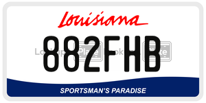 882FHB  license plate in LA