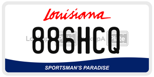 886HCQ  license plate in LA