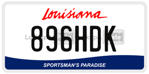 896HDK  license plate in LA