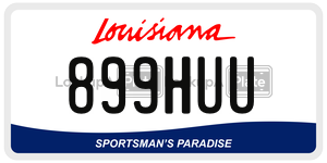 899HUU  license plate in LA