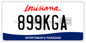 899KGA  license plate in LA