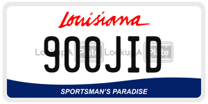 900JID  license plate in LA
