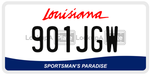 901JGW  license plate in LA