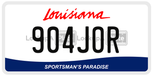 904JOR  license plate in LA