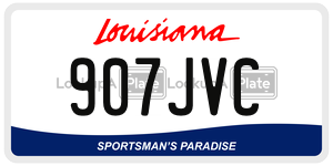 907JVC  license plate in LA