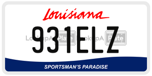 931ELZ  license plate in LA