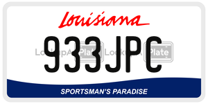 933JPC  license plate in LA