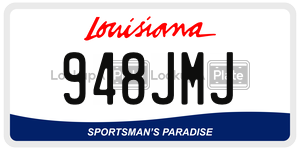 948JMJ  license plate in LA