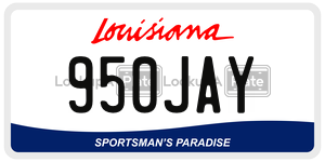 950JAY  license plate in LA