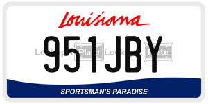951JBY  license plate in LA