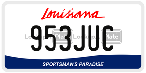 953JUC  license plate in LA