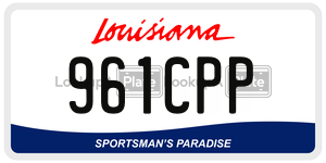 961CPP  license plate in LA