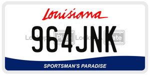 964JNK  license plate in LA