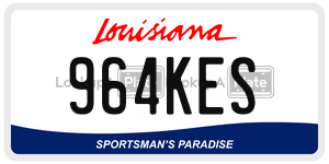 964KES  license plate in LA