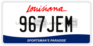967JEM  license plate in LA