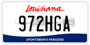 972HGA  license plate in LA