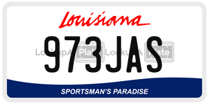 973JAS  license plate in LA