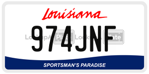 974JNF  license plate in LA