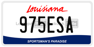 975ESA  license plate in LA