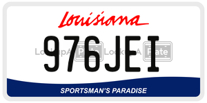 976JEI  license plate in LA