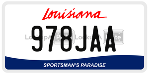 978JAA  license plate in LA
