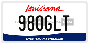 980GLT  license plate in LA