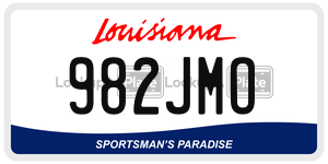 982JMO  license plate in LA
