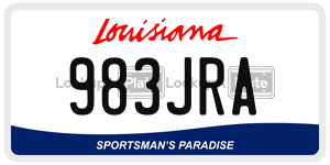 983JRA  license plate in LA