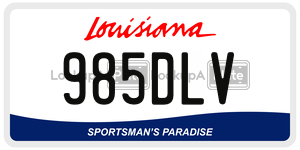 985DLV  license plate in LA