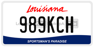 989KCH  license plate in LA