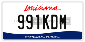 991KDM  license plate in LA