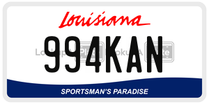994KAN  license plate in LA