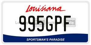 995GPF  license plate in LA