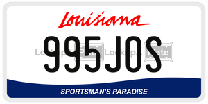 995JOS  license plate in LA