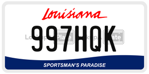 997HQK  license plate in LA
