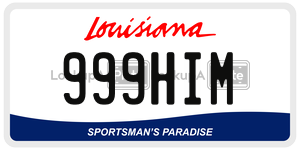 999HIM  license plate in LA