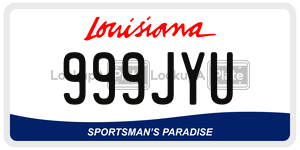 999JYU  license plate in LA