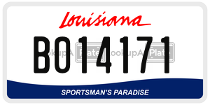 B014171  license plate in LA
