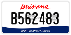 B562483  license plate in LA