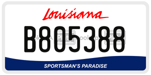 B805388  license plate in LA