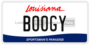 BOOGY  license plate in LA