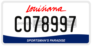 C078997  license plate in LA