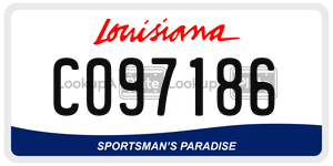 C097186  license plate in LA