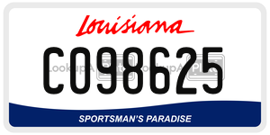 C098625  license plate in LA