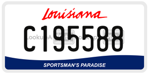 C195588  license plate in LA