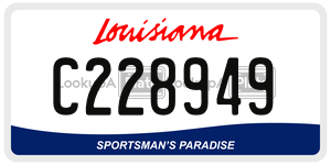 C228949  license plate in LA